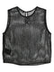 sequinned open-knit top